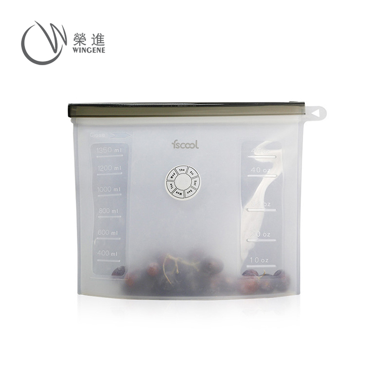 最新款硅胶保鲜袋,水果蔬菜密封保鲜袋,食品真空保鲜袋-食物硅