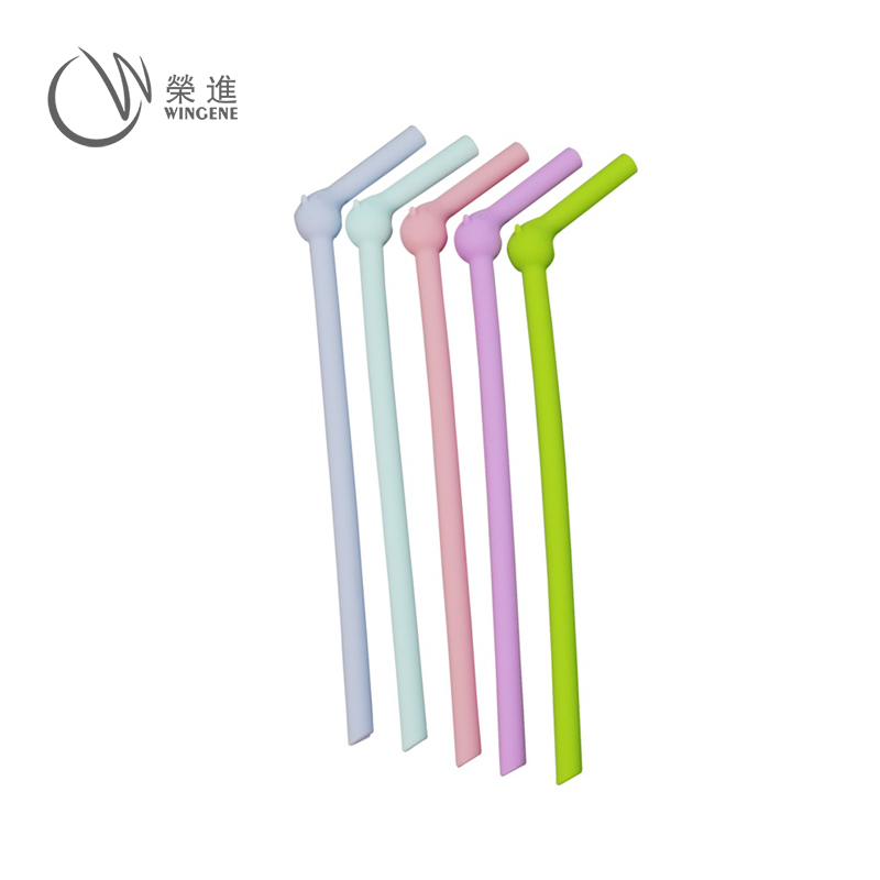 新款硅胶制品-电商火爆款硅胶环保吸管|食品级彩色硅胶软吸管-