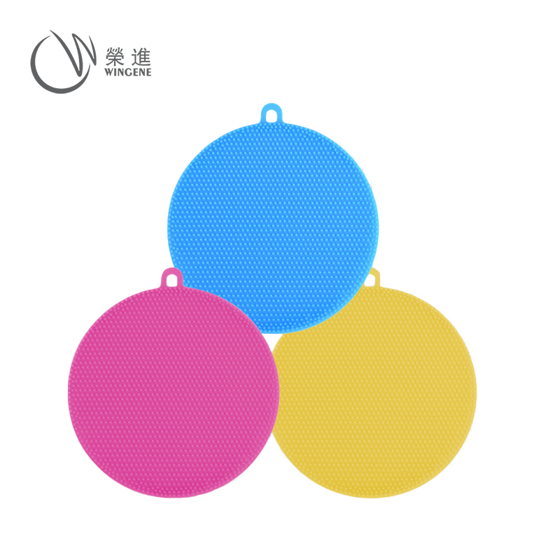 食品级硅胶洗碗刷|厨房多用硅胶清洁刷-深圳荣进硅胶洗碗刷定制批发厂家