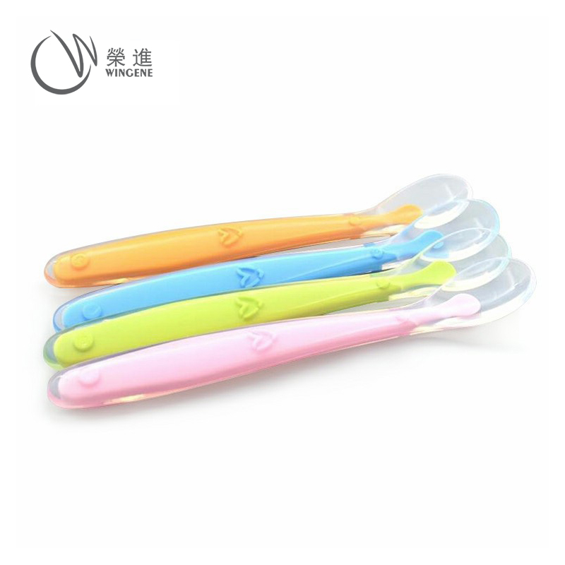 食品级婴儿硅胶勺|宝宝硅胶饭勺|环保安全软头勺-硅胶勺定制加