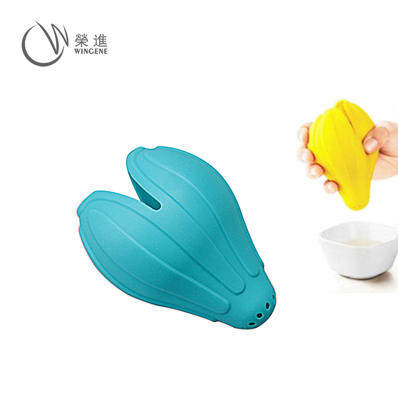 食品级硅胶榨汁器|手动果汁榨汁硅胶器|柠檬手压挤汁器-硅胶榨