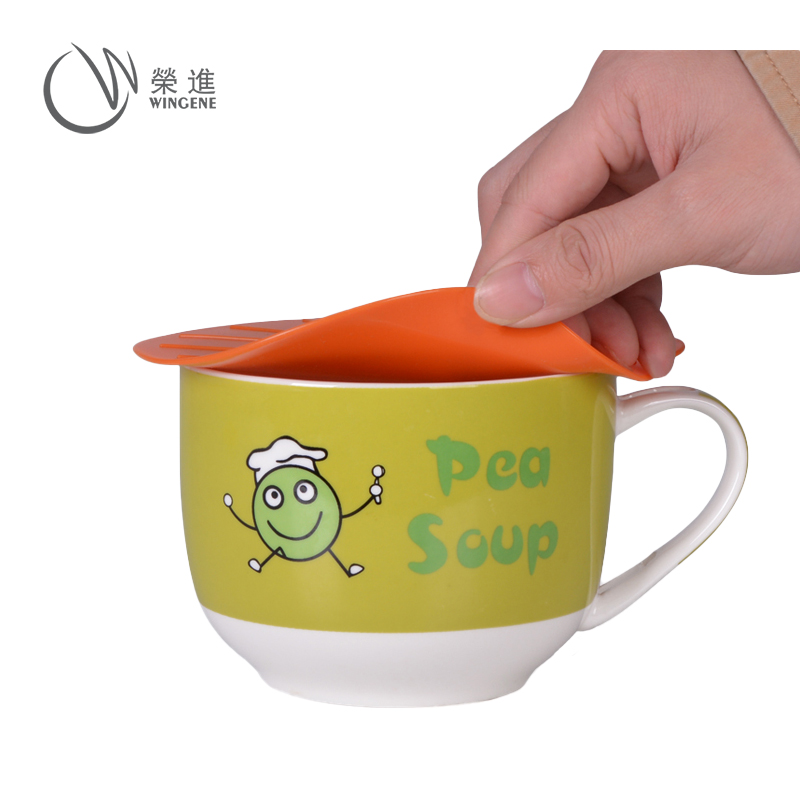 防漏防尘硅胶杯盖|创意玻璃水杯杯盖-深圳荣进硅胶杯盖定制生产