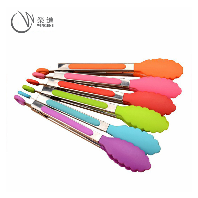 BBQ烧烤食物硅胶夹子|多功能烘培3件套厨具硅胶夹-深圳荣进