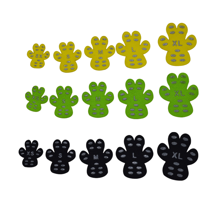 新款创意宠物双食碗|猫狗粮硅胶折叠碗-深圳荣进宠物厨具批发定制厂(图9) Nakefit狗狗隐形鞋尺寸对比图