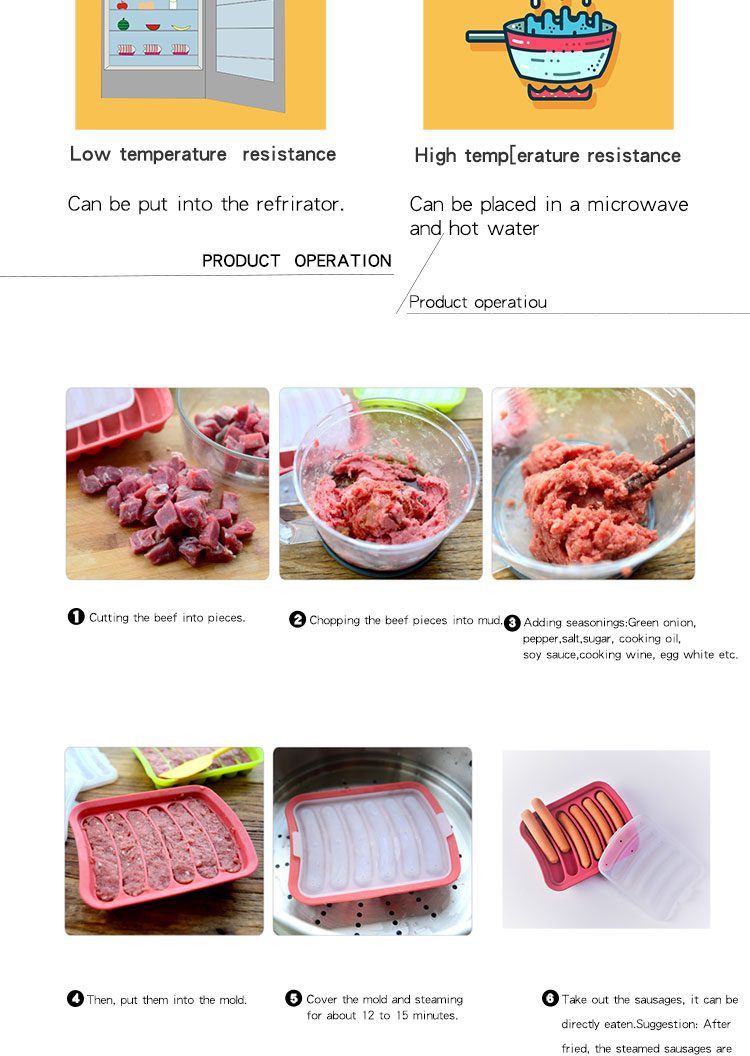 香肠烘焙硅胶模具详情展示图5