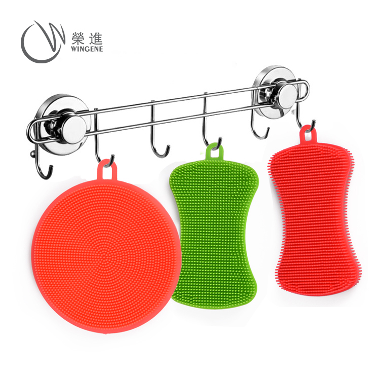 食品级硅胶洗碗刷|厨房多用硅胶清洁刷-深圳荣进硅胶洗碗刷定制批发厂家(图9) 硅胶洗碗刷|多功能洗碗刷|