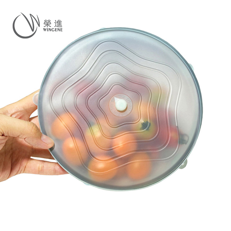 创意硅胶保鲜盖4件套|食品级冰箱微波炉水果蔬菜保鲜盖-荣进多功能碗盖保鲜膜厂家批发(图15) 食品级硅胶保鲜盖