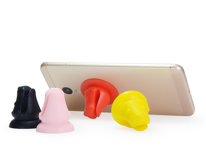 创意硅胶狗头支架