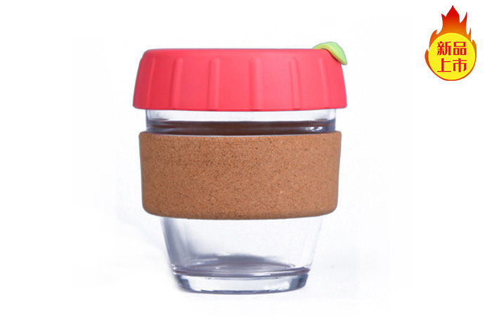 软木套硅胶随手咖啡杯