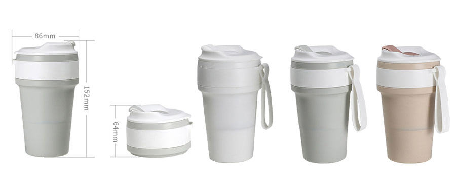 可折叠的旅行硅胶杯